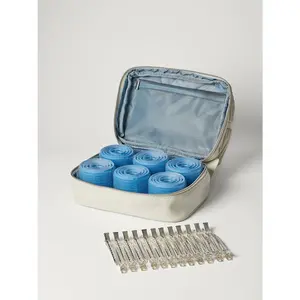 Luxy Velcro Hair Rollers (24 Velcro Rollers, 24 Hair Clips, Storage Bag)