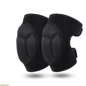 1-piece adult knee pad set, suitable for gardening, slip prevention and impact protection, made of thickened EVA foam material, also suitable for housework, construction, volleyball, football, dance and other sports, 1 pair (black)
