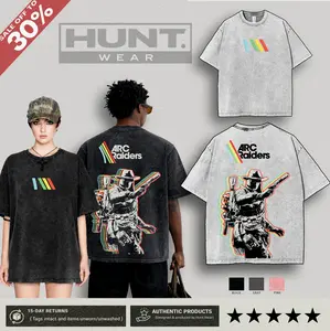 ARC Raiders Fan Art Gamer Extraction Shooter Vintage Washed Oversize Unisex Tee, Hoodies, sweatshirt, unisex heavyweight cotton t-shirt washed Casual Menswear