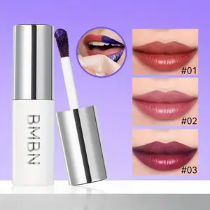 Matte lip gloss and lip stain, peelable formula -- rich color, long-lasting and quick-drying, resistant to transfer, making lips fuller and more beautiful, easily outlining a perfect lip shape
