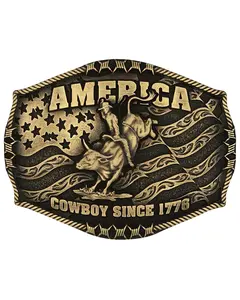 Montana Silversmiths Men's America Since 1776 Attitude Belt Buckle - A1002c
