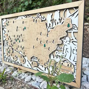 National park map tracker | hiking gift customizable | family road trip planner | Graduation Present | birthday gift for outdoorsmen