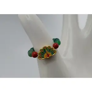 Peacock Ring | Healing Crystal Ring - Jade Couture