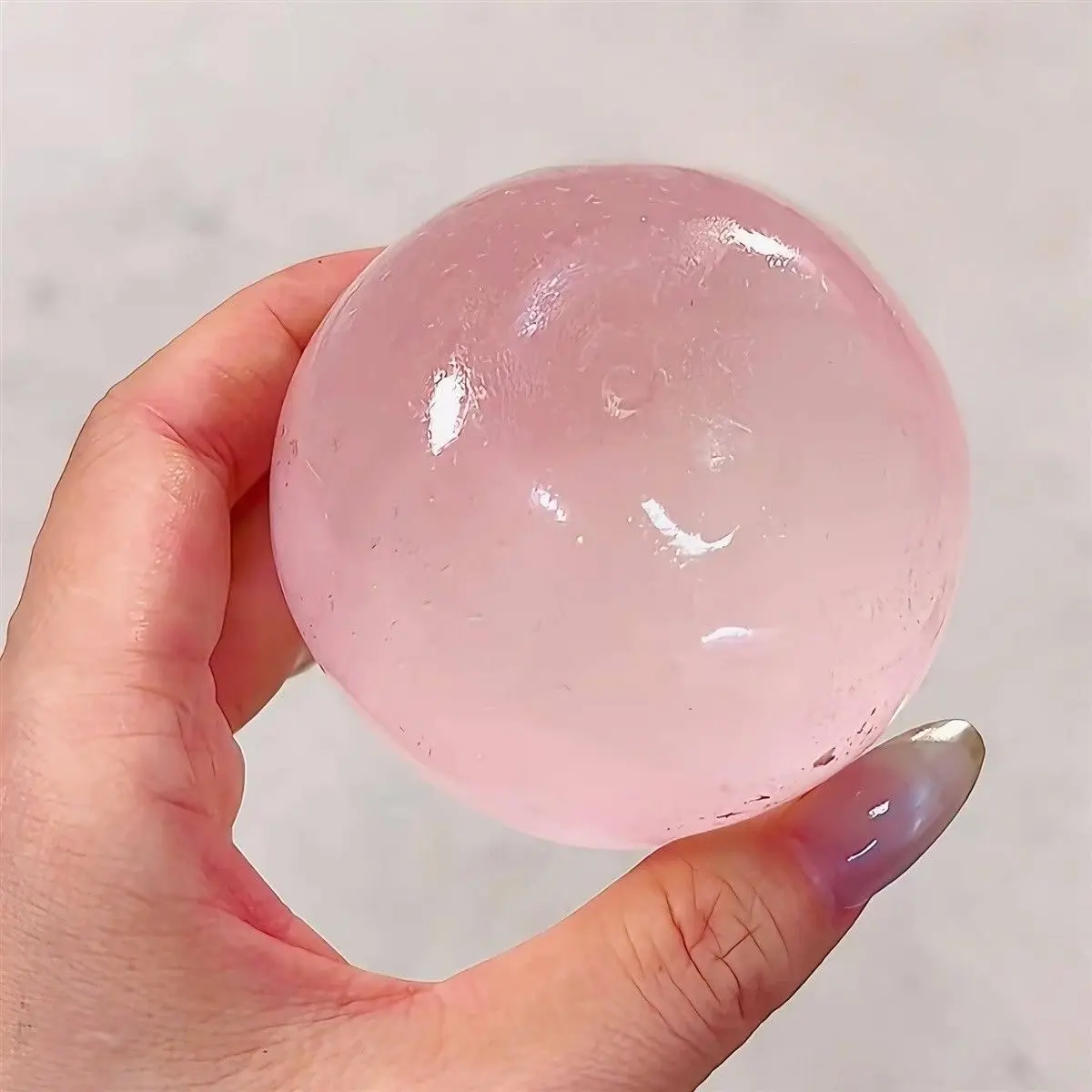 Viral Cherry Pink Handmade Squishy Toy Transparent Maltose Texture Slow  Rising Creative Decompression Calming Ball Birthday Gift - TikTok Shop