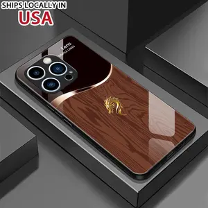 Suitable for [iPhone 14 Pro Max] Personality simple split dragon pattern creative business high-end anti-drop glass mobile phone case affordable anti-drop anti-fingerprint 995