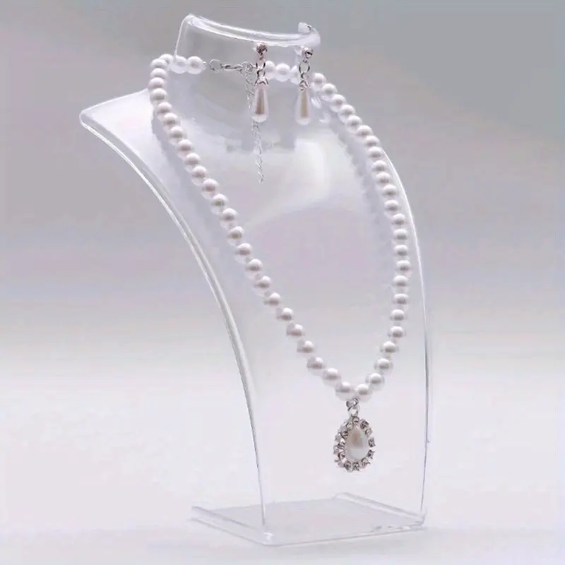 Simple Jewelry Display Stand for Necklace Pendant - Portrait Neck Jewelry Rack, Earring Storage Rack