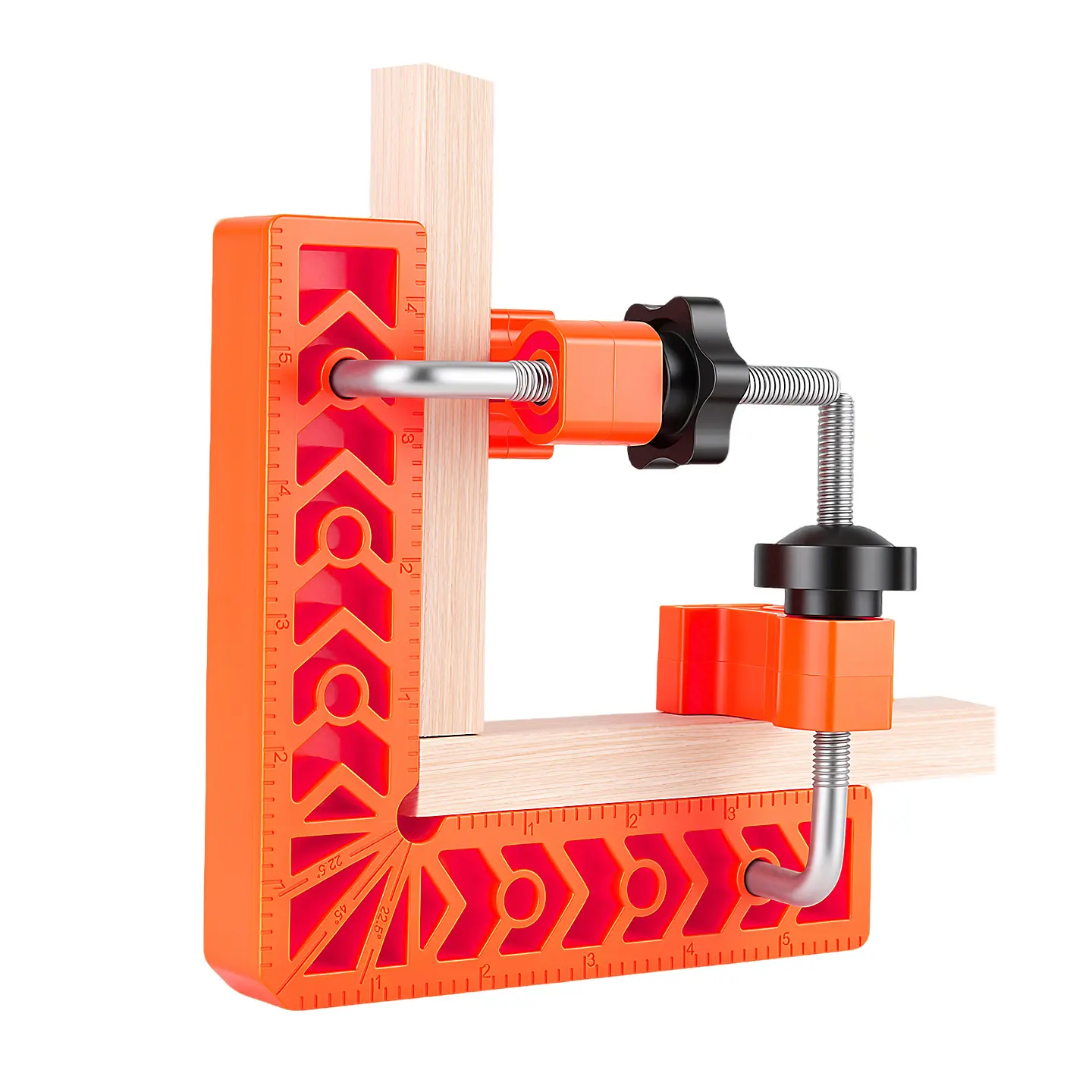 4PCS Right Angle Clamp Kit - Adjustable Multi-Surface Fastening Tool for Woodworking, Photo Frames & Stone Positioning