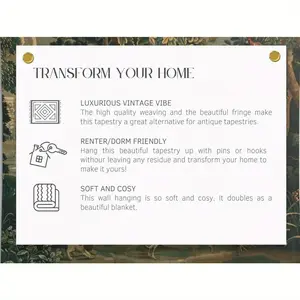 1pc 2D Fantasy Wizard Mushroom Tapestry - Premium Polyester Horizontal Wall Hanging with Enchanted Mushroom House & Wizard Art, Wrinkle-Resistant Indoor/Outdoor Decor for Living Room, Bedroom, Dorm, Mushroom Decor, Dorm Room Decoration