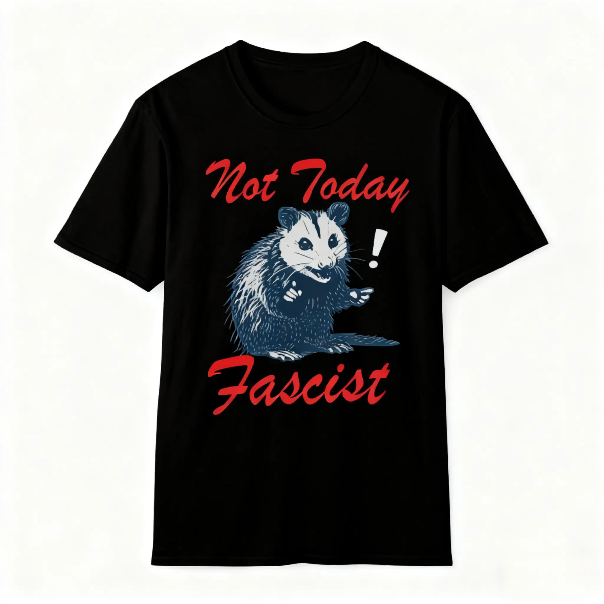 Women's Fashion Fitted Short-Sleeve T-Shirt - Casual Streetwear Top with Feminist Resist Social Justice Print, Shortsleeve