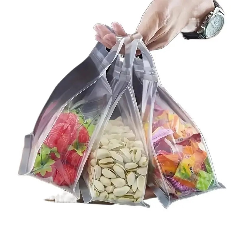 Premium Thick Plastic Reusable Ziplock Food Storage Bags Set - Airtight Seal, Leak-Proof, Multi-Size, Select-A-Size, Stackable, Space-Saving, Multi-Purpose for Meal Prepping, Tea Lovers, Travel & Kitchen Cleaning