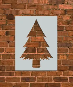 Christmas Pine Tree Stencil