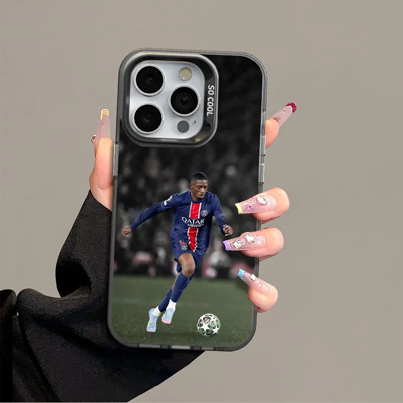 IPhone 17 Promax Dembélé Phone Case Anti Drop Protective Case Suitable For iphone 16 15 14 13 SAMSUNG S25 24 23 22 ULTRA Acrylic Football Phone Case