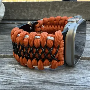 Personalized Paracord Watch Band for Apple Watch Series 1-11 and Apple Watch Ultra (watch not included).