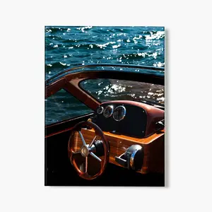 Frameless Glass Print - "Today's Ride" Artistic Photo, Art Wall Decoration for Home Rooms