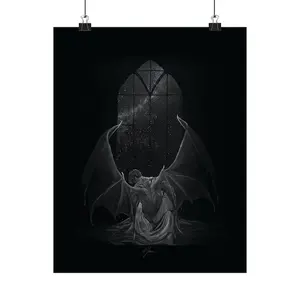 Rhysand Art Print: High Lord, Acotar Fantasy, Black and White Giclee Poster Unframed, Retro You do not yield Print, Kingdom of Ash Quote Print Wall Decor, Throne of Glass Printable Wall Art, Booktok Prints Gift for Book Lover