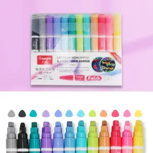 12-color fluorescent markers, waterproof DIY art painting pens, multi-functional colored markers suitable for students and office use, art supplies for painting and sketching, multi-functional and vivid markers for creative projects