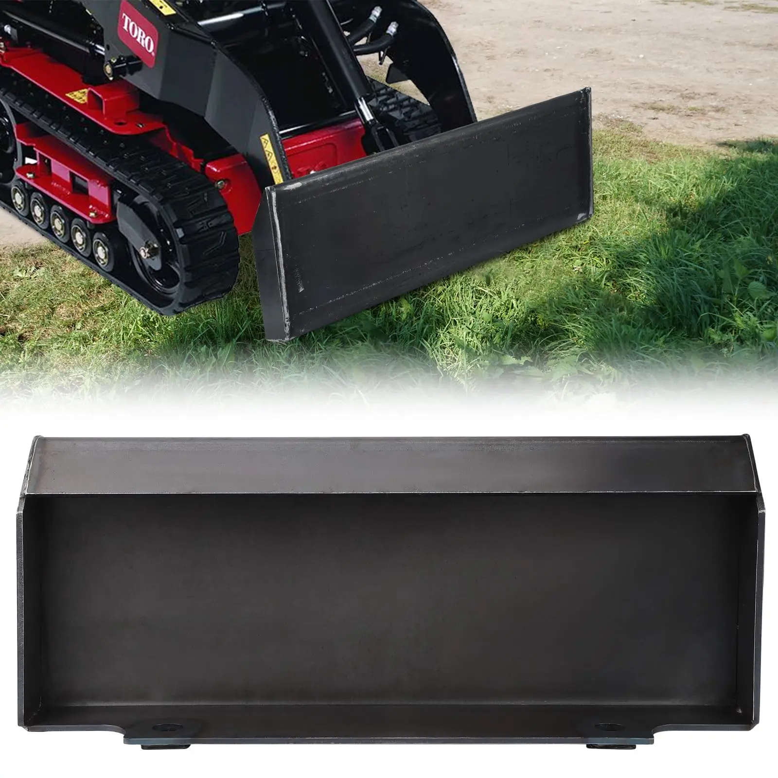 GARVEE 1/4" Quick Attachment Mount Plate for Mini Skid Steers - Compatible with Toro Dingo and Ditch Witch, Features 1/2" Thick Inserts for Enhanced Durability and Versatility in Landscaping and Construction Tasks.