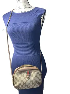 Pre-owned GUCCI Leather Crossbody Bags GG Plus Ophidia Small Crossbody Bag