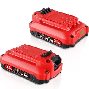 2Pack V20 3.0Ah Replacement Battery for Craftsman 20V Battery for CMCB202 CMCB204 CMCB201 CMCB104 Compatible with V20 Cordless Power Tools