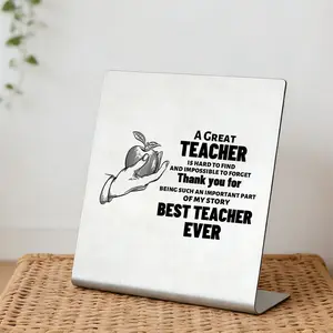 Best Teacher Ever Desk Decor Sign, Novelty Desk Decor, Thank You Teacher Gift for Appreciation Week, End of Year, Christmas, Retirement