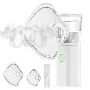 Portable Nebulizer for Adults and Kids Smart LED Display Nebulizer LED Mesh Nebulizer with Auto-Clean 3 Modes USB Powered Handheld for Home and Travel