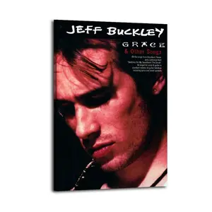 Jeff Buckley GracePOSTER HomeDecor WallArt LivingRoom Canvas for Bedroom Decor Canvas Poster Aesthetic Office Bathroom Painting Picture Print Modern Family