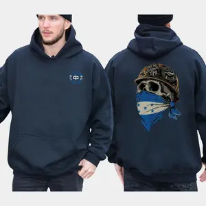 Honduras Flag Skull Face Mask Hoodie, Dirty Hands Clean Money Hoodie, Blue Collar Men's Graphics Shirt, Hondurans Dad Gifts, Workwear Graphics Hoodie, Casual Mens Wear