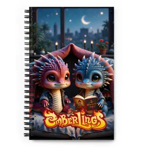 Spiral Notebook - Baby Fort Dragon, 140 dotted pages