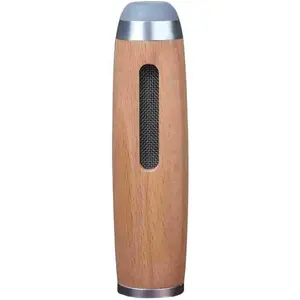 Mini Car Ashtray Wood Non-Dropping Ashtray Portable Car Smoking Non-Projectile Ashtray Special Cigarette Holder Ash Organizer (Color : Silver)