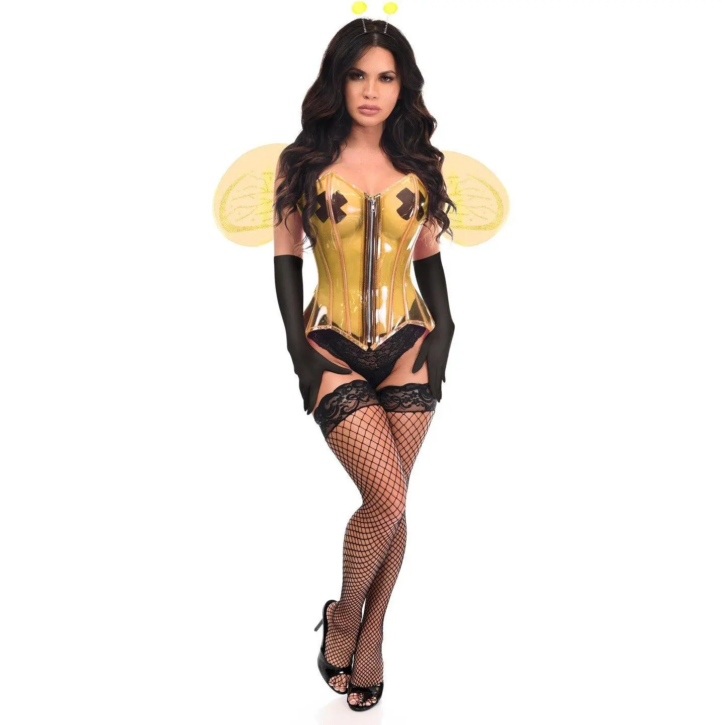 Radiant Buzzing 4 PC Clear Bee Corset Costume