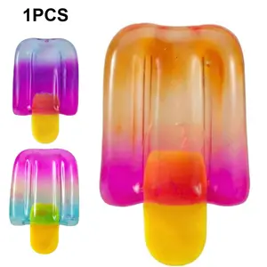 Ice Cream Squeeze Squishy,Summer Sensory Stress Relief, Party Favors for Anxiety Relief Everyone,Birthday Gift for kids adult