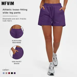 MFVIM Women's High-Waist Recycled Breathable Sporty Sports Shorts, Eco-Friendly Athletic Bottoms for Yoga, Running & Outdoor Fitness Workout Clothing