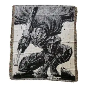 Berserk Woven Tapestry 50x60 in custom anime tapestries** Woven Blanket Woven Blanket