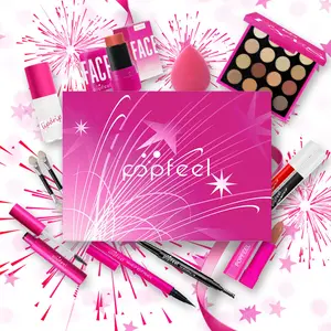 Festival gift for girls: makeup set, girlish eyeshadow palette and lip gloss, complete beginner gift box, gift set