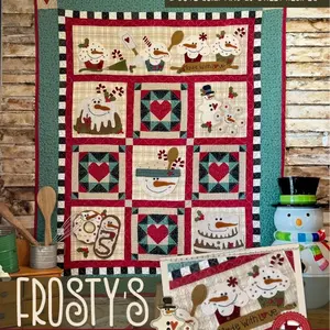 Frosty’s Bakery Book - Wool Appliqué Quilt