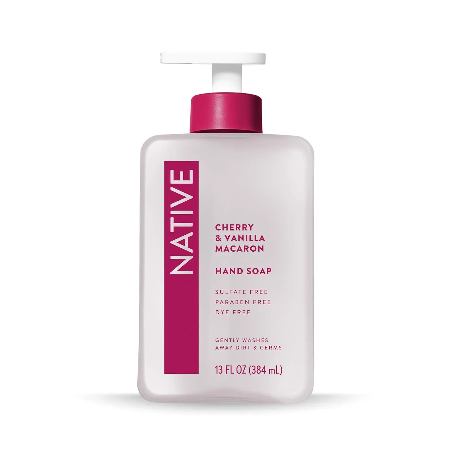 Native Vegan Liquid Hand Soap, Cherry & Vanilla Macaron Scent, Gentle Cleansing Non-Drying Formula for Soft Smooth Hands, Plant-Based Cleansers, Sulfate & Paraben Free, Pineapple, Hydrating, Soft Hands