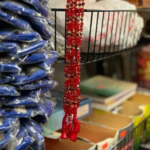 Santa muerte red necklace for men and women