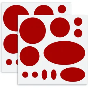 Self-Adhesive Pre-Cut Waterproof Tear-Resistant Nylon Repair Patches for Fixing Holes in Down Jacket Clothing Sleeping Bags (Red)