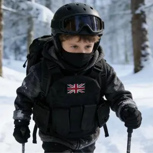 Cool Kids Camo Tactical Vest | Military Cosplay & Outdoor Play versatile pocket bulletproof Modular Quick-Release