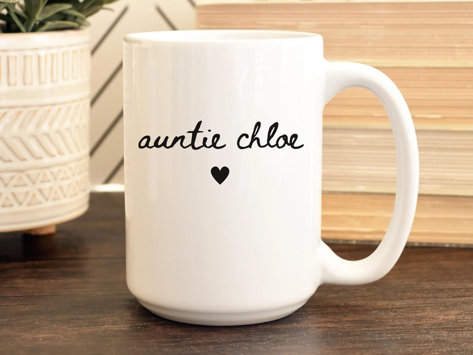 Custom Aunt Name Mug, Aunt Birthday Gift, Est 2026, Bae Mug, Pregnancy Announcement Cup, Camp Mug Soon To Be Auntie Gift, Custom Name Mug