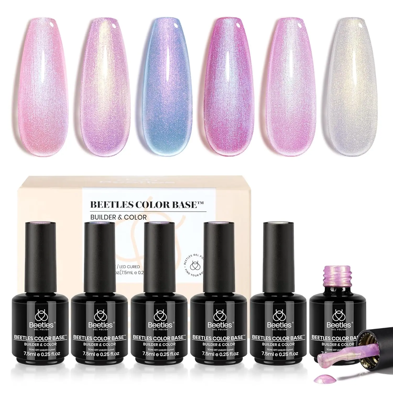 6 Colors Pearly Moonstone