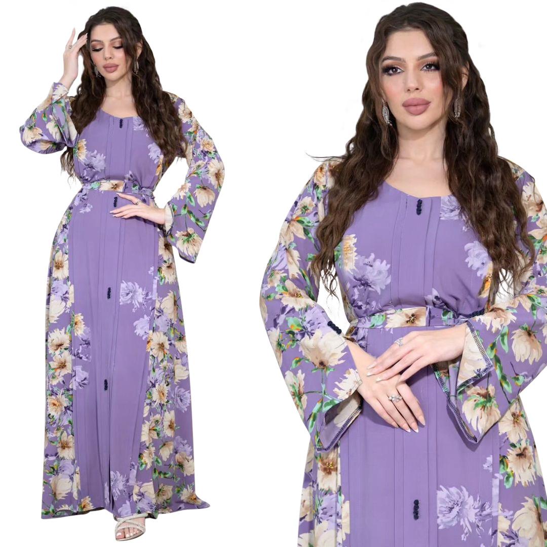 Elegant Muslim Maxi Dress – Modest Middle Eastern Fashion