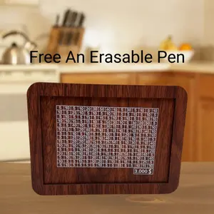 Wooden Piggy Banks, Dollar Cash Boxes, Reusable Assembled Cash Boxes, Home Decorations, with Savings Goals and Figures Cash Coin Jar