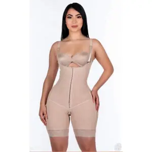 MID TIGH GUITAR SHAPE FAJA/ BBL/Stage2 High Compression Full Body Colombian Shapewear with Aloe Vera Infusion Adjustable Straps & Double Abdominal Reinforcement for Daily Use