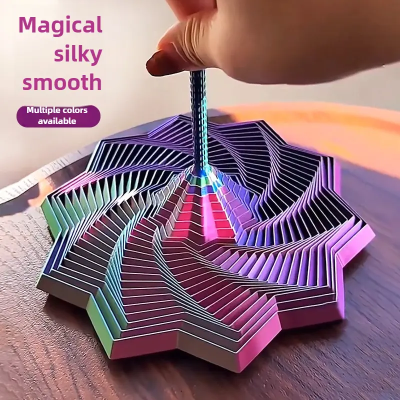 3D-printed sensory stress relief device: a new visually folding polygonal toy with hypnotic properties.