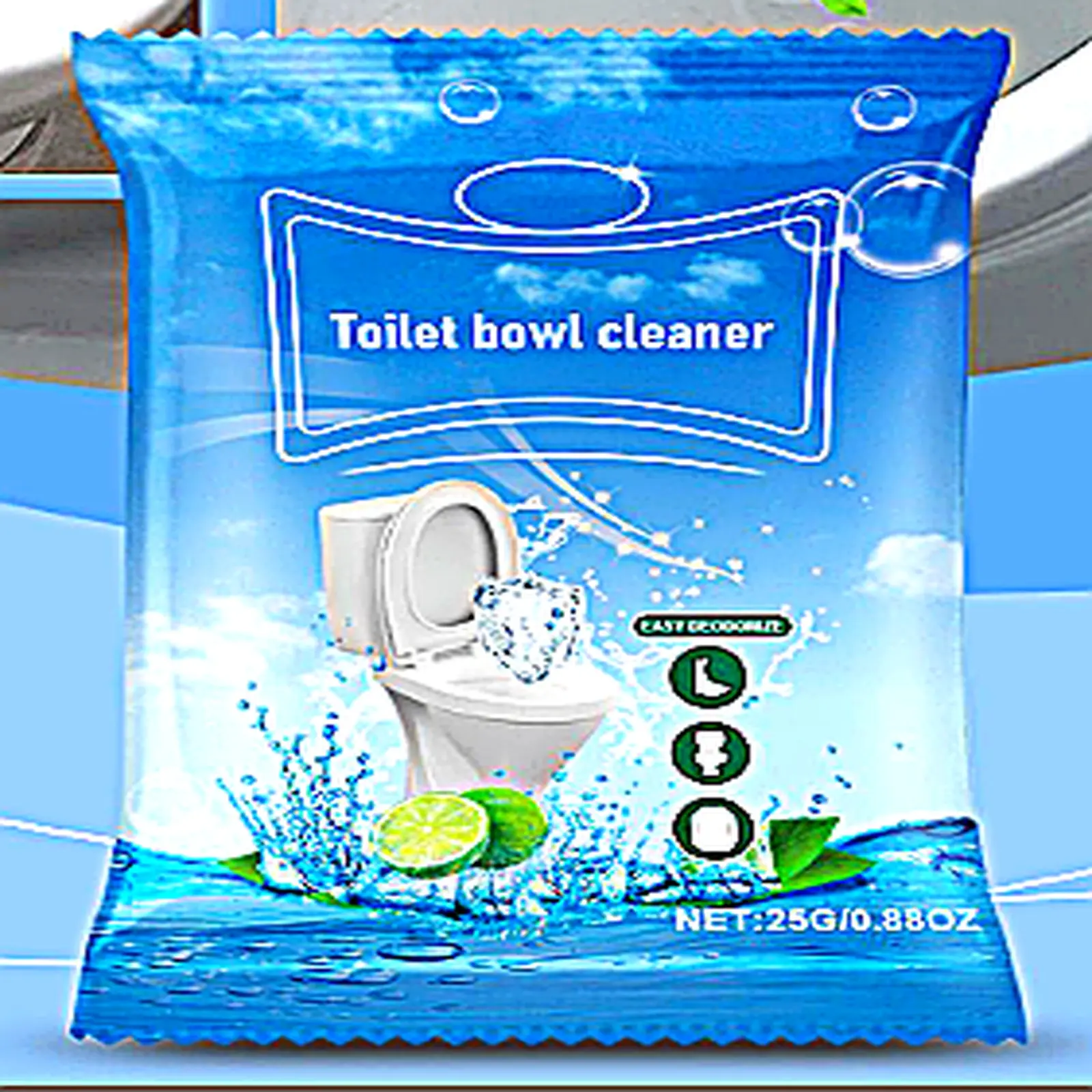 Jakehoe Toilet Bowl Cleaner Effervescent Powder Foaming Action Effortlessly Lifts Stains Urine Scale Scientific Descaling Protects Enamel Harmless Hands Eco Friendly Deodorizing Bathroom Maintenance household items powerful pipe dredging agent