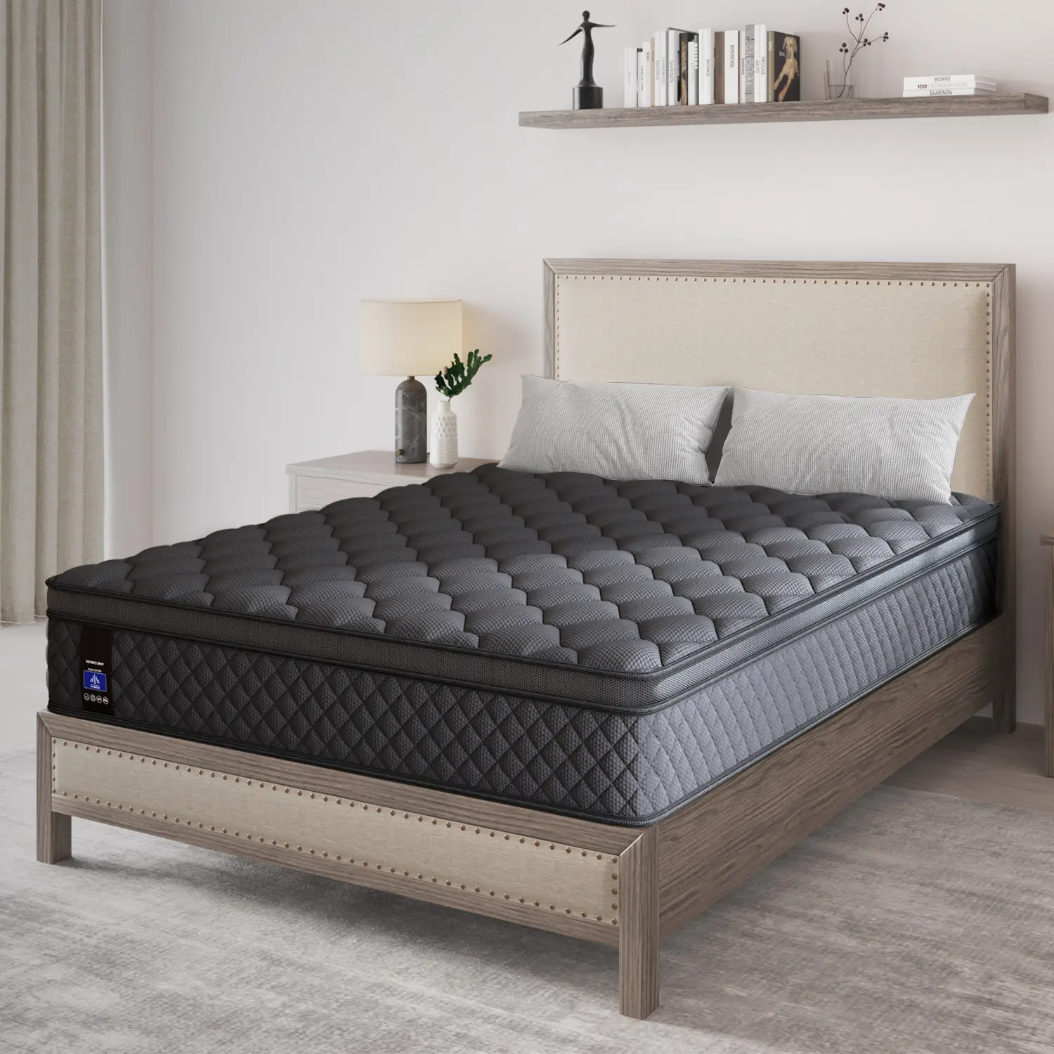 10"12"14" Twin Full Queen King Size Mattress in a Box Hybrid Pocket Spring Gel Memory Foam-Viscountess Medium Firm