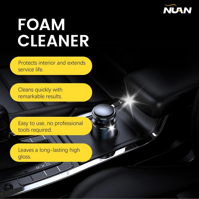 【Festive Offer】NUAN-New Year Hot Stock-Up! Powerful Cleaning & Maintenance Foam for Car Interiors, Fully Compatible with All Materials, One-Step Stain Removal & Protection!