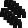 Men's Fashion Casual Set, 10-Piece Anti-Friction Long Briefs, Ultra-Soft Breathable Comfort for Daily Wear, Stretchy Sporty Underwear
