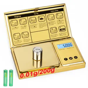 Digital Scale,iiiBUMWOW Gram Scale 200g/0.01 High Precision Portable Milligram Scales Digital Weight Grams for Gold Coffee Spice Jewelry Powder,Backlit LCD Display,6 Units,Tare Function